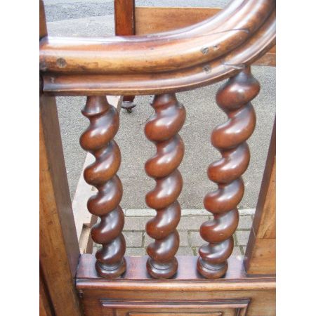 Viktorianisches britisches Mahagoni Posterbett Himmelbett antik ca 1850