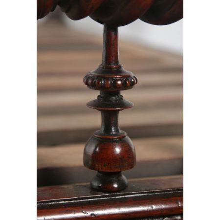 Antikes viktorianisches Massivholz Himmelbett anglo-indisch ca 1870