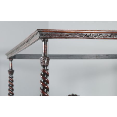 Antikes viktorianisches Massivholz Himmelbett anglo-indisch ca 1870