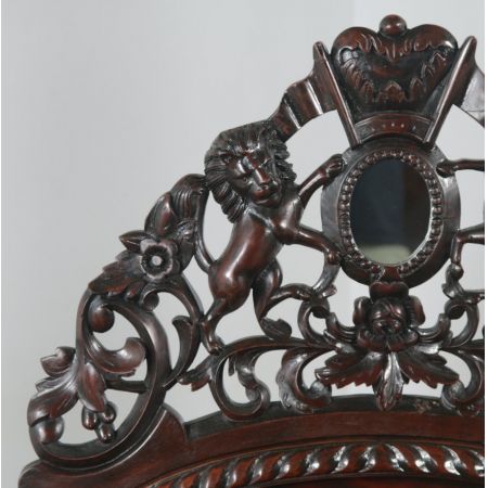 Antikes viktorianisches Massivholz Himmelbett anglo-indisch ca 1870