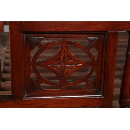 Viktorianisches antikes Mahagoni Himmelbett anglo-indisch ca 1880