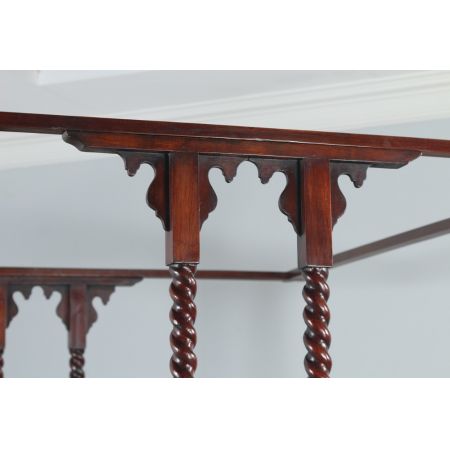 Viktorianisches antikes Mahagoni Himmelbett anglo-indisch ca 1880