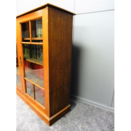 Edwardianisches antikes Eichen Bücherregal englisch ca 1910