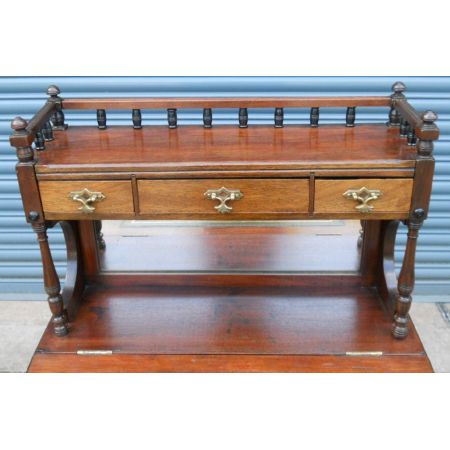 Edwardianischer antiker Davenport Schreibtisch Mahagoni englisch ca 1890