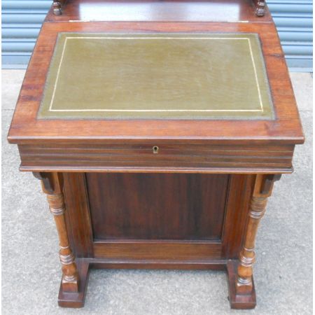 Edwardianischer antiker Davenport Schreibtisch Mahagoni englisch ca 1890