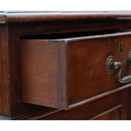 Edwardianischer britischer Mahagoni Schreibtisch antik ca 1910