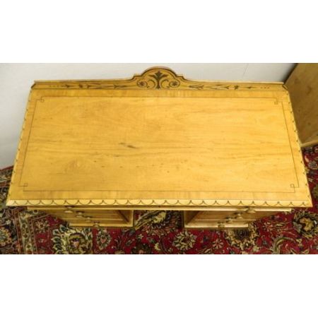 Antiker britischer Satinholz Schreibtisch ca 1890