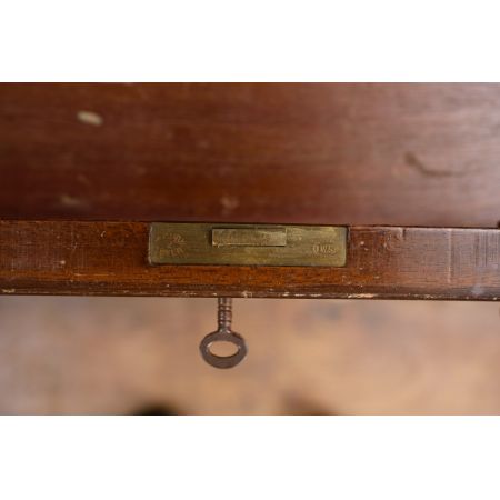 Georgianischer antiker Nussbaum Schreibtisch britisch ca 1920