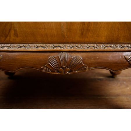 Georgianischer antiker Nussbaum Schreibtisch britisch ca 1920