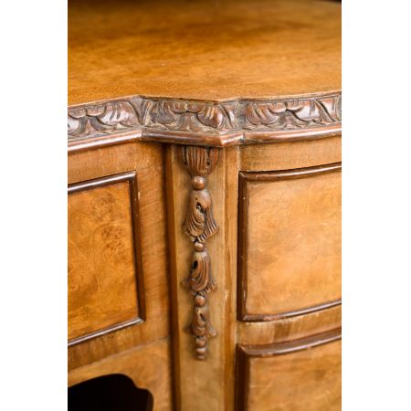 Georgianischer antiker Nussbaum Schreibtisch britisch ca 1920