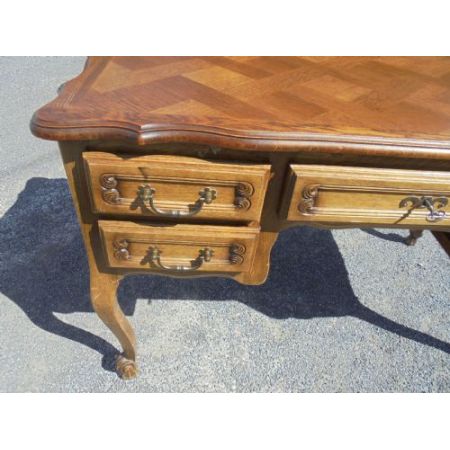 Antiker französischer Schreibtisch Massivholz ca 1900
