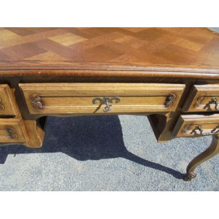 Antiker französischer Schreibtisch Massivholz ca 1900