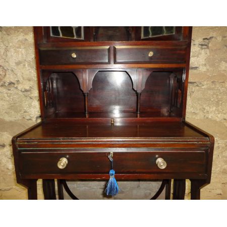 Arts & Crafts Mahagoni Schreibtisch antik britisch ca 1880