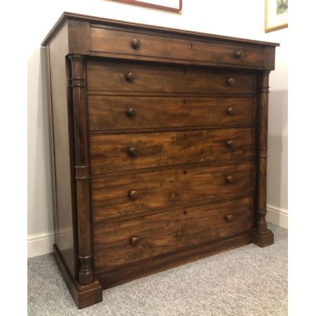 Viktorianische antike Kommode Mahagoni britisch ca 1850