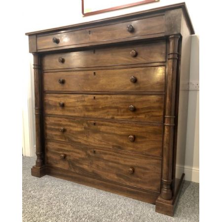 Viktorianische antike Kommode Mahagoni britisch ca 1850