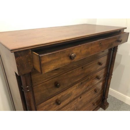 Viktorianische antike Kommode Mahagoni britisch ca 1850