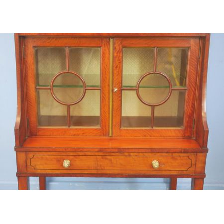 Edwardianische britische Mahagoni Vitrine antik ca 1900