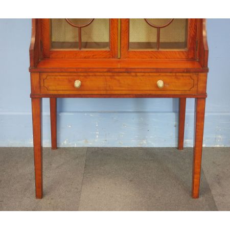 Edwardianische britische Mahagoni Vitrine antik ca 1900