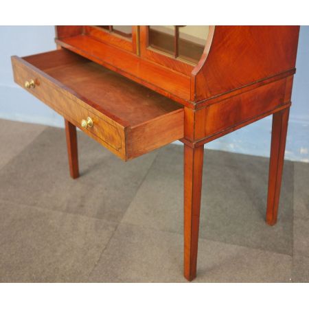 Edwardianische britische Mahagoni Vitrine antik ca 1900