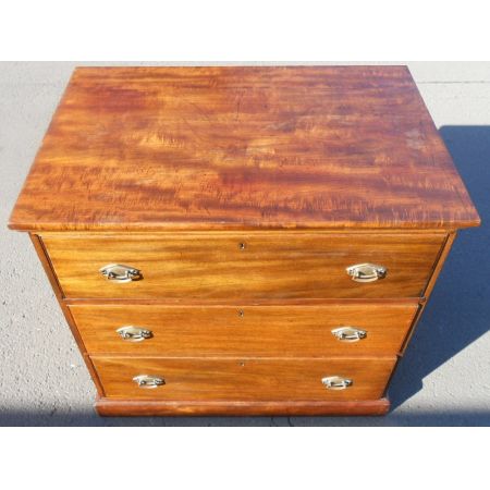 Edwardianische britische Nussbaum Kommode antik ca 1890