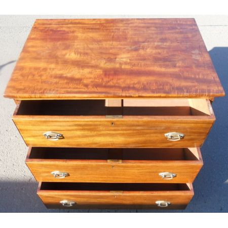 Edwardianische britische Nussbaum Kommode antik ca 1890