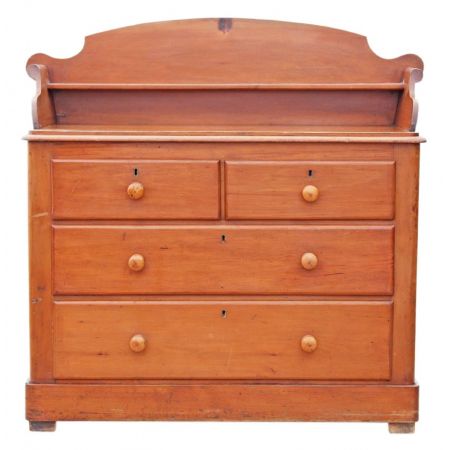 Viktorianische antike Kiefern Kommode britisch ca 1850