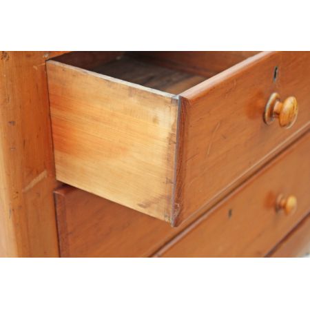 Viktorianische antike Kiefern Kommode britisch ca 1850