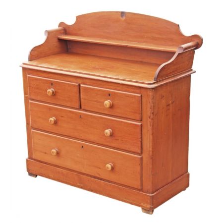 Viktorianische antike Kiefern Kommode britisch ca 1850