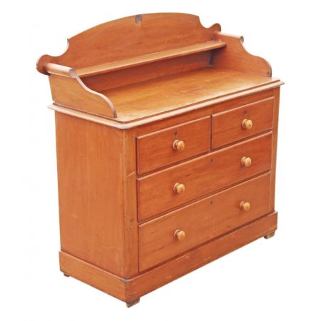 Viktorianische antike Kiefern Kommode britisch ca 1850