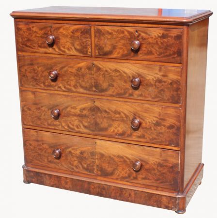 Antike britische Mahagoni Kommode viktorianisch ca 1850