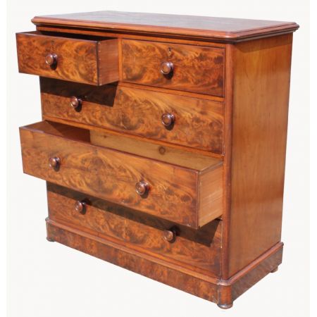 Antike britische Mahagoni Kommode viktorianisch ca 1850