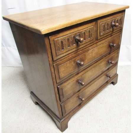 Antike britische Eichen Kommode ca 1920