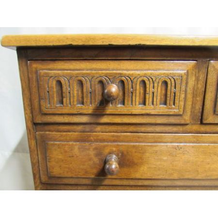 Antike britische Eichen Kommode ca 1920