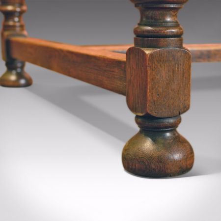 Antiker viktorianischer Eichen Esstisch britisch ca 1900