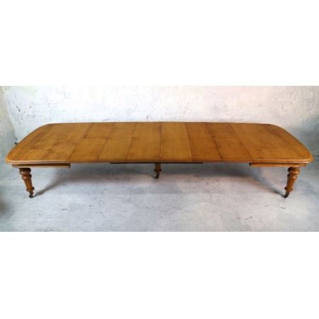 Viktorianischer antiker Eichen Esstisch britisch ca 1840