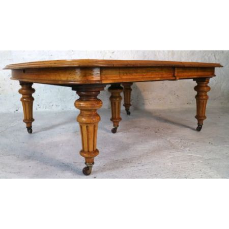 Viktorianischer antiker Eichen Esstisch britisch ca 1840