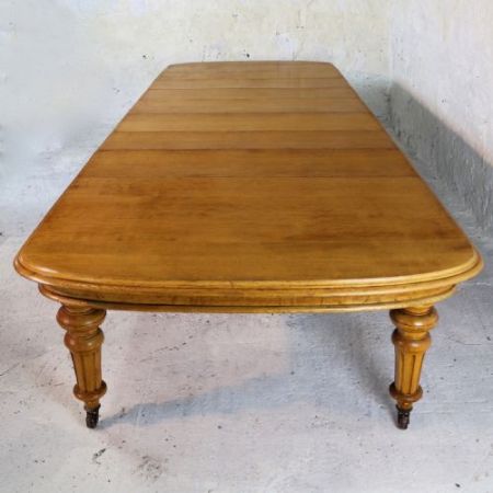 Viktorianischer antiker Eichen Esstisch britisch ca 1840