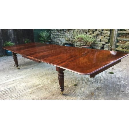 Viktorianischer antiker Mahagoni Esstisch britisch ca 1840