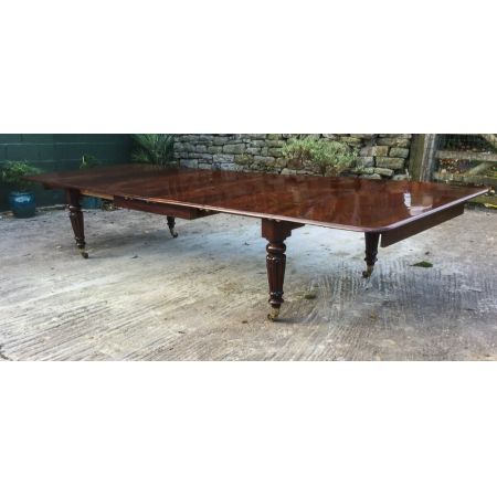 Viktorianischer antiker Mahagoni Esstisch britisch ca 1840