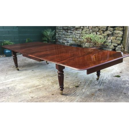 Viktorianischer antiker Mahagoni Esstisch britisch ca 1840