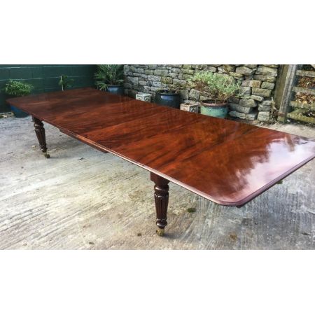 Viktorianischer antiker Mahagoni Esstisch britisch ca 1840