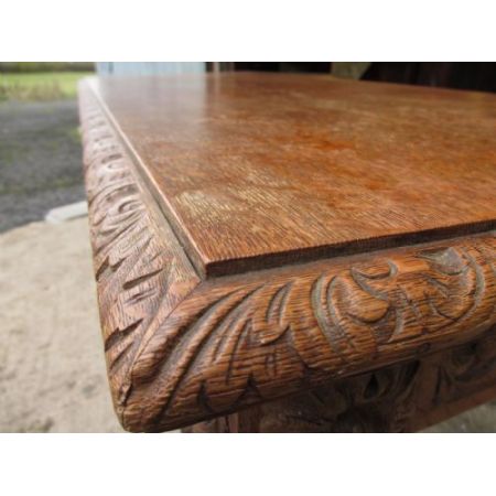 Viktorianischer antiker Eichen Esstisch britisch ca 1880