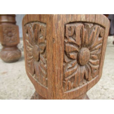 Viktorianischer antiker Eichen Esstisch britisch ca 1880