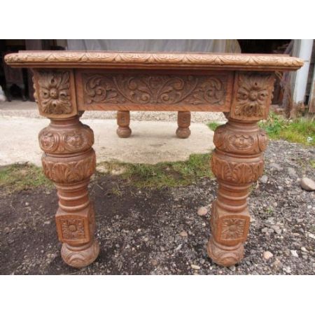 Viktorianischer antiker Eichen Esstisch britisch ca 1880