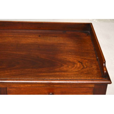 Viktorianischer antiker Mahagoni Schreibtisch britisch ca 1850