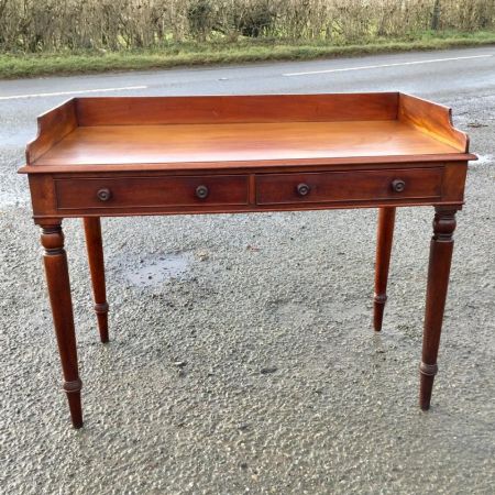 Viktorianischer antiker Mahagoni Schreibtisch englisch ca 1880