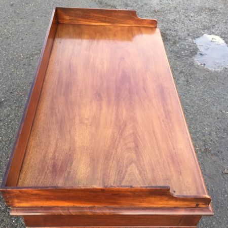 Viktorianischer antiker Mahagoni Schreibtisch englisch ca 1880