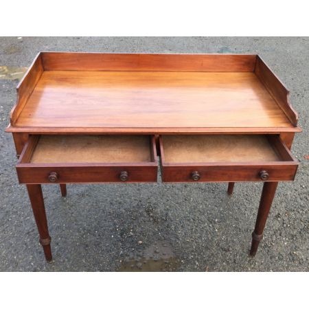 Viktorianischer antiker Mahagoni Schreibtisch englisch ca 1880