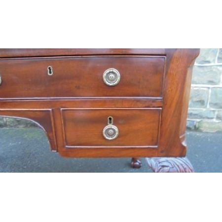 Antiker britischer Mahagoni Schreibtisch ca 1900