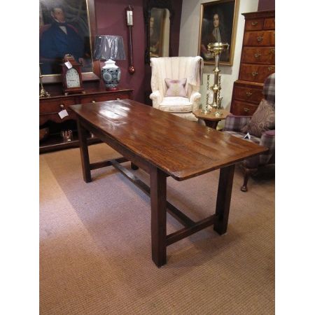 Georgianischer Eichen Esstisch Landhaus antik ca 1800